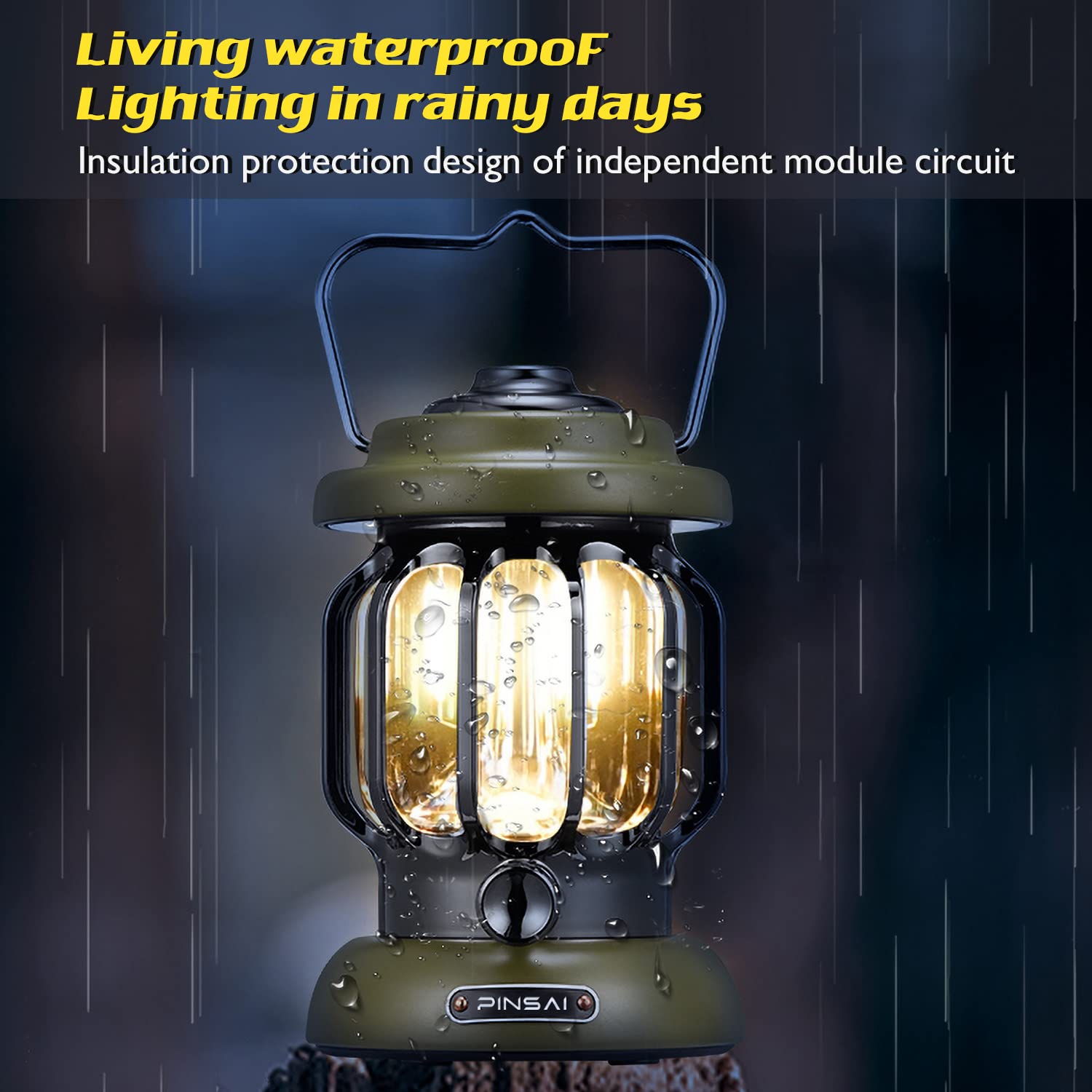 Portable Waterproof Outdoor Metal Camp Light