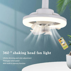 LED Swing Head Fan Light