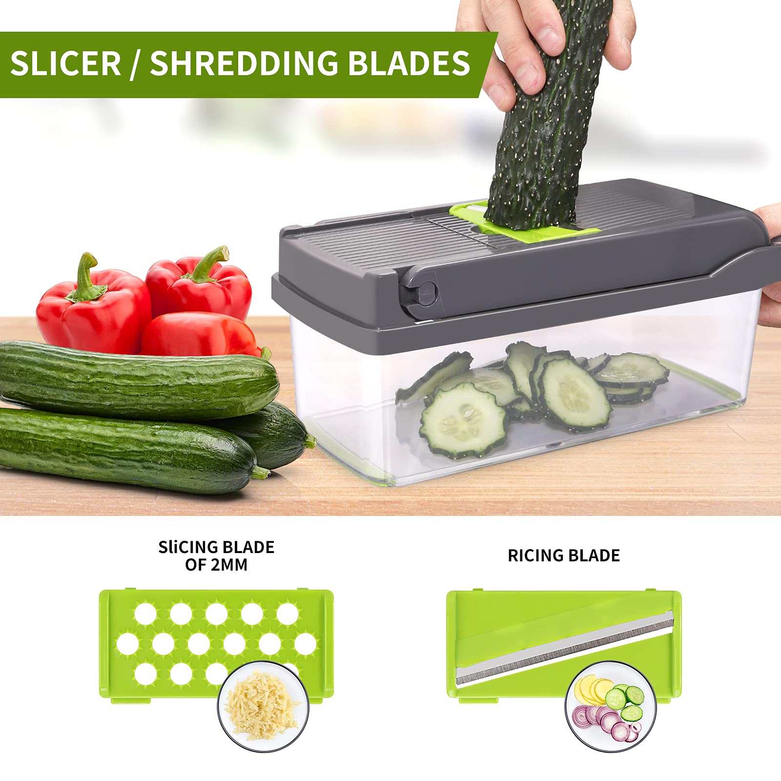 Vegetable Slicer Cutter Dicer Veggie Chopper